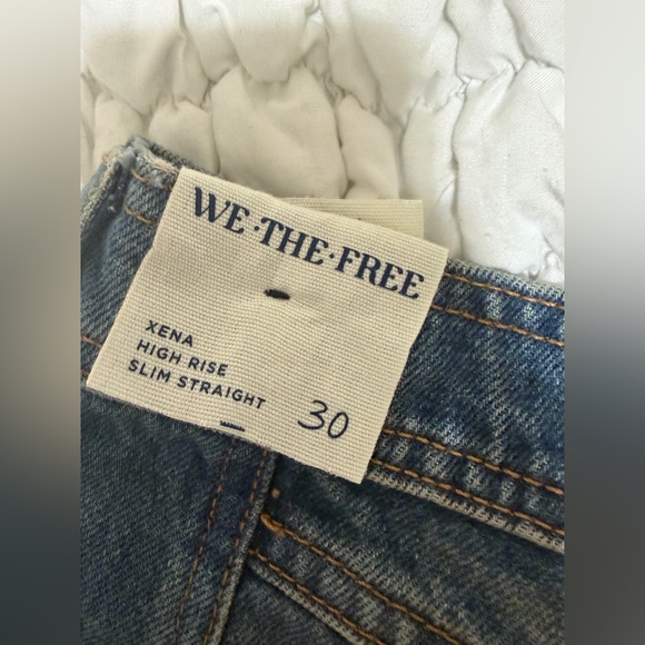 Free People Xena Slim Straight Jeans - Picture 7 of 8